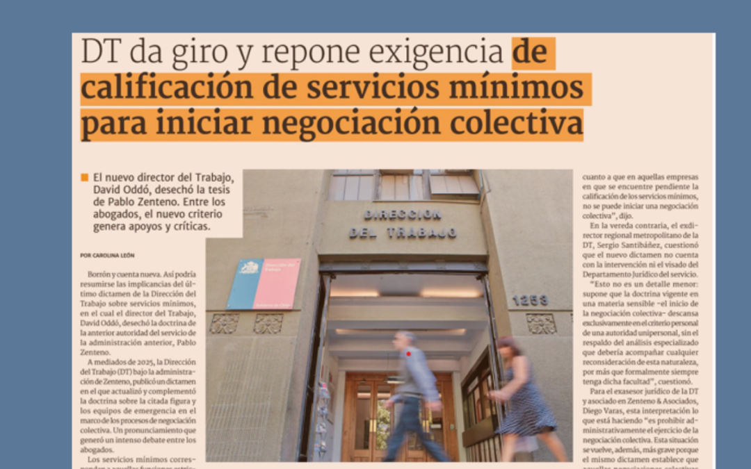Es Noticia! Socio de GNP_Canales aborda último dictamen de la DT en Diario Financiero